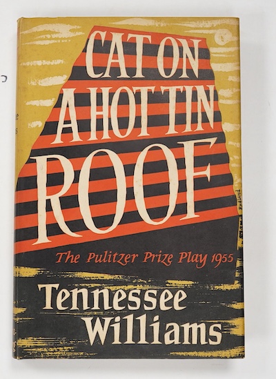 Williams, Tennessee - Cat On a Hot Tin Roof, 1st English edition, blue cloth, with unclipped d/j, Secker and Warburg, London, 1956